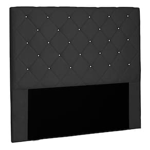 Cabeceira King Size 1,95m Tàzio Suede Preto - Gran Belo