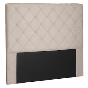 Cabeceira King Size 1,95m Tàzio Suede Bege - Gran Belo