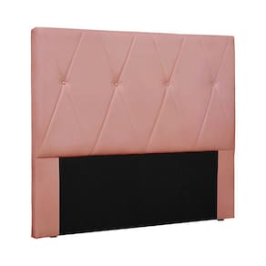 Cabeceira Decorativa King Size 1,95m Yves Veludo Rosa