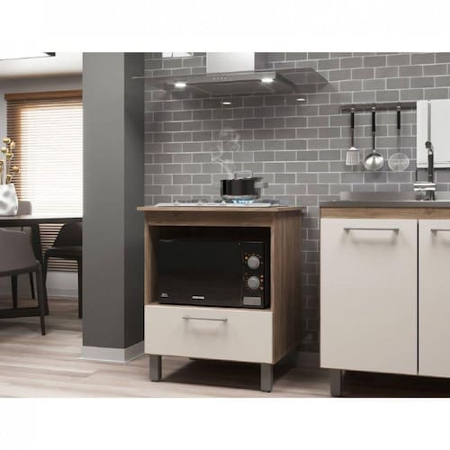 Balcão para Cooktop 4 Bocas Porta Basculante Espaço Forno Elétrico J Carvalho Carvalho/Off White é boa?