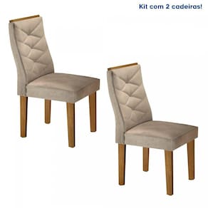 Conjunto 2 Cadeiras para Sala de Jantar Germany Espresso Móveis Ypê