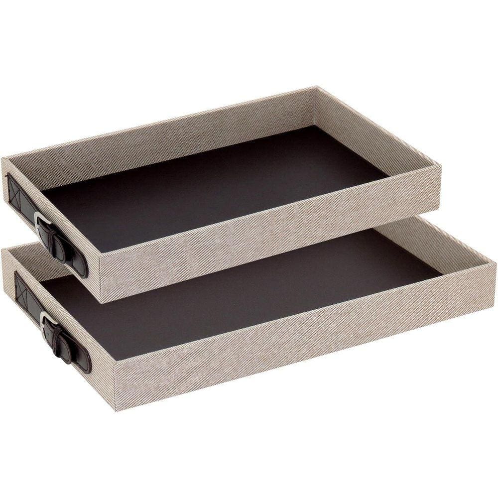 Home&Co Bandeja Sintético Bege 2Pç