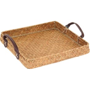 BANDEJA 4x27x27cm FIBRA NATURAL