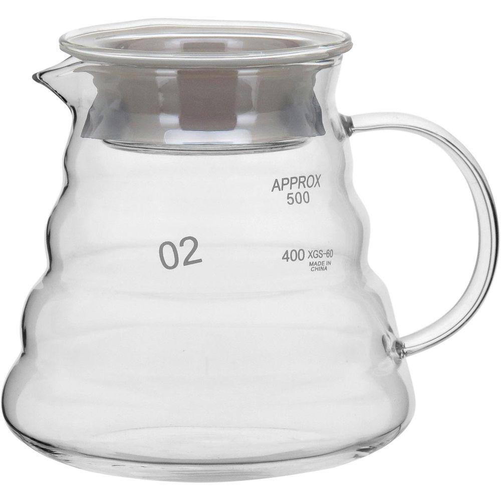 KANNE CAFETEIRA 12x12x12cm 580ml BOROSILICATO TRANSP