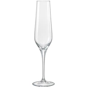 BOHEMIA REBECCA TAÇA CHAMPANHE 26x7x7cm 195ml CRISTAL TRANSP 6PÇ