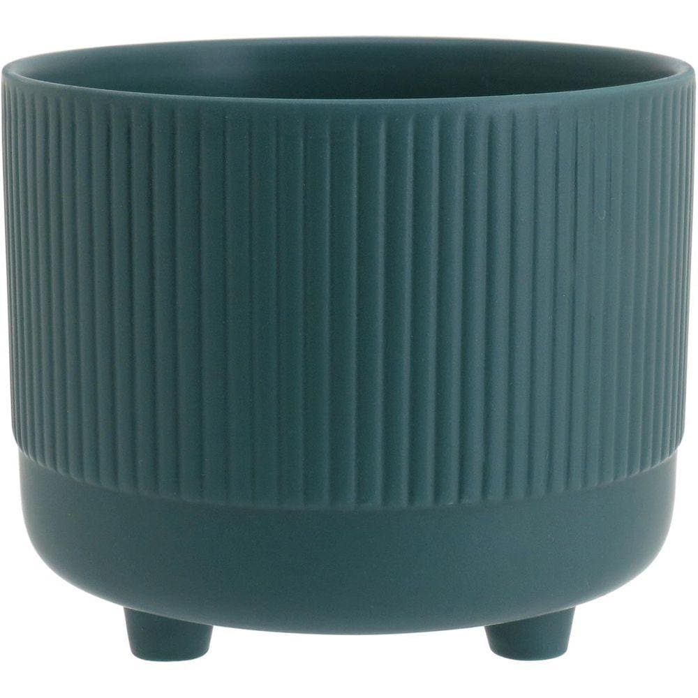 CACHEPÔ 11x13x13cm CERÂMICA VERDE