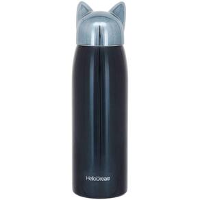 CRUSH GARRAFA TÉRMICA 21x6x6cm 320ml INOX AZUL PAREDE DUPLA