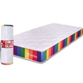 Colchão Solteiro Vácuo Dupla Face Ortopédico Max Flowing 78x188cm BF Colchões
