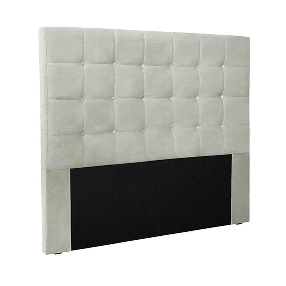 Cabeceira King Size 1,95m Tropea Veludo Prata Gran Belo