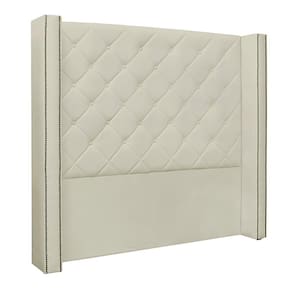 Cabeceira King Size 2,19m Loewe Pu Marfim - Gran Belo