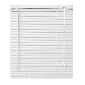 Persiana Horizontal PVC Branca 160 (L) x 160 (A) Lâminas Resistentes Flexíveis C/ Kit de Instalação