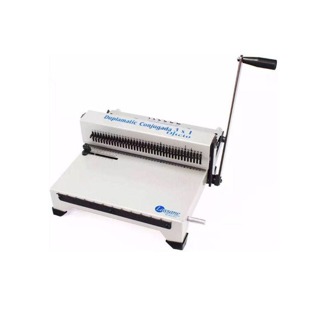 Encadernadora Conjugada Oficio (wire-o) Lassane 3x1