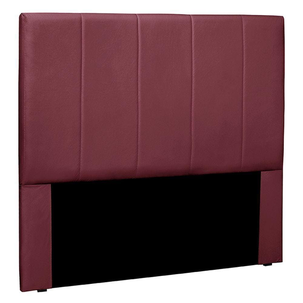 Cabeceira Decorativa Queen Size 1,60m Erza Veludo Vinho