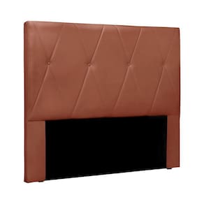 Cabeceira Decorativa Casal 1,40m Yves Veludo Cobre