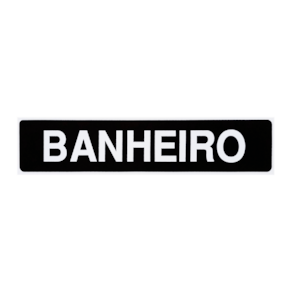 Placa De Sinalização Banheiro 30x7 Acesso - A-410 F9e