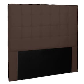 Cabeceira Casal 1,40m Tropea Suede Café - Gran Belo