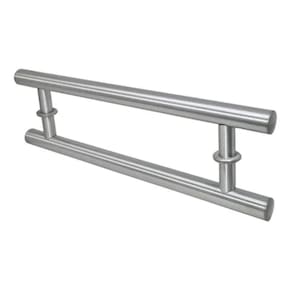 Puxador Alça Dupla 60 Cm Escovado Porta Pivotante Portão