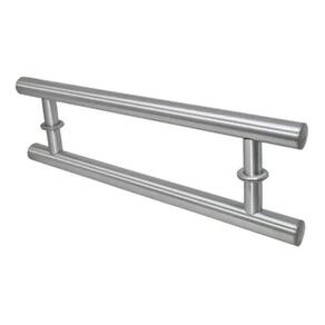 Puxador Alça Dupla 60 Cm Escovado Porta Pivotante Portão