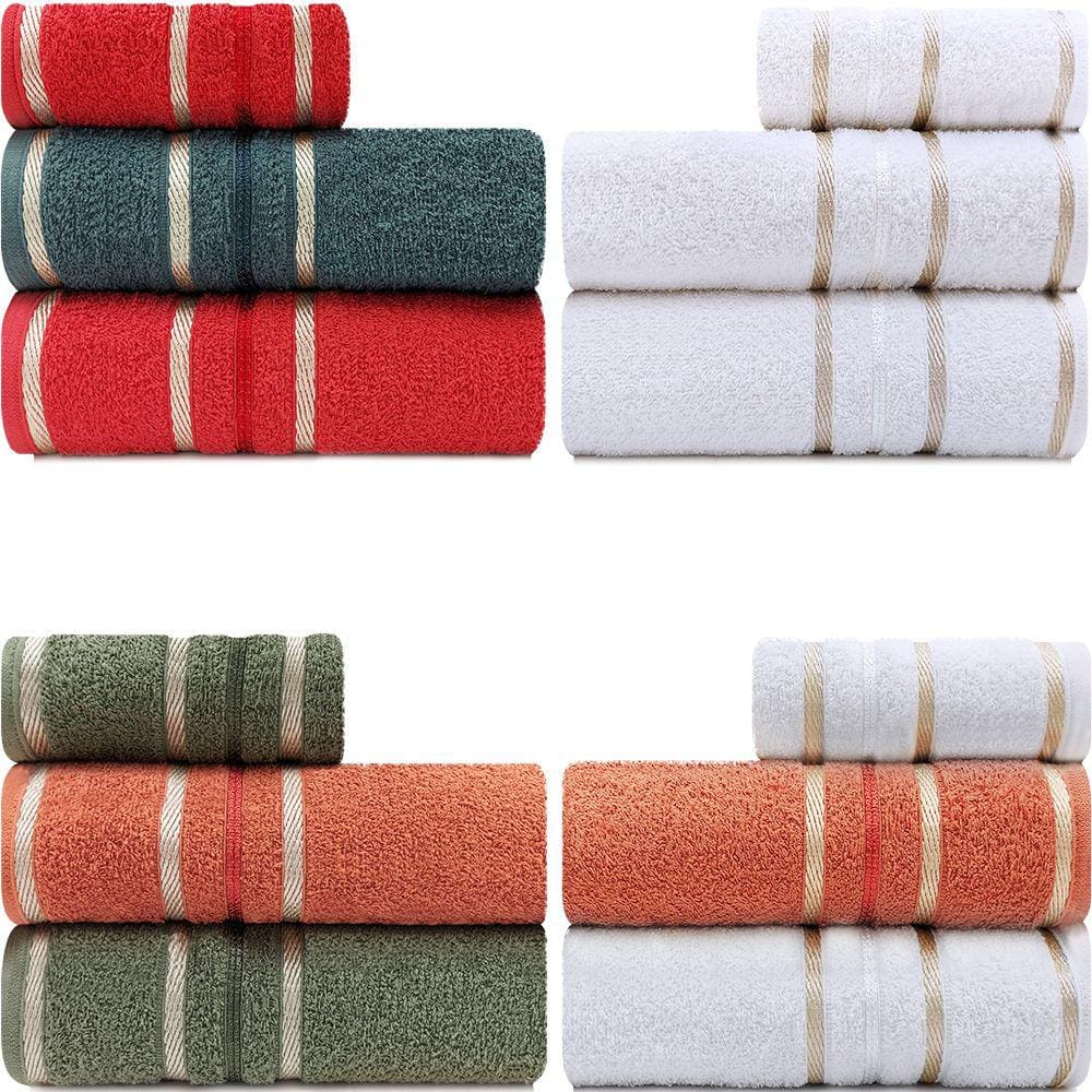 Jogo de Toalhas Banhão + Rosto 3 peças Algodão Solare Atlântica - Emcompre