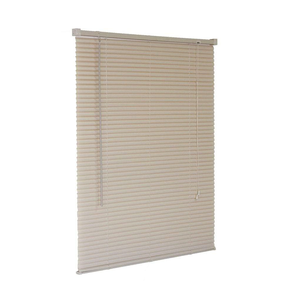Persiana Horizontal PVC Bege 100 (L) x 220 (A) Lâminas Resistentes Flexíveis C/ Kit de Instalação
