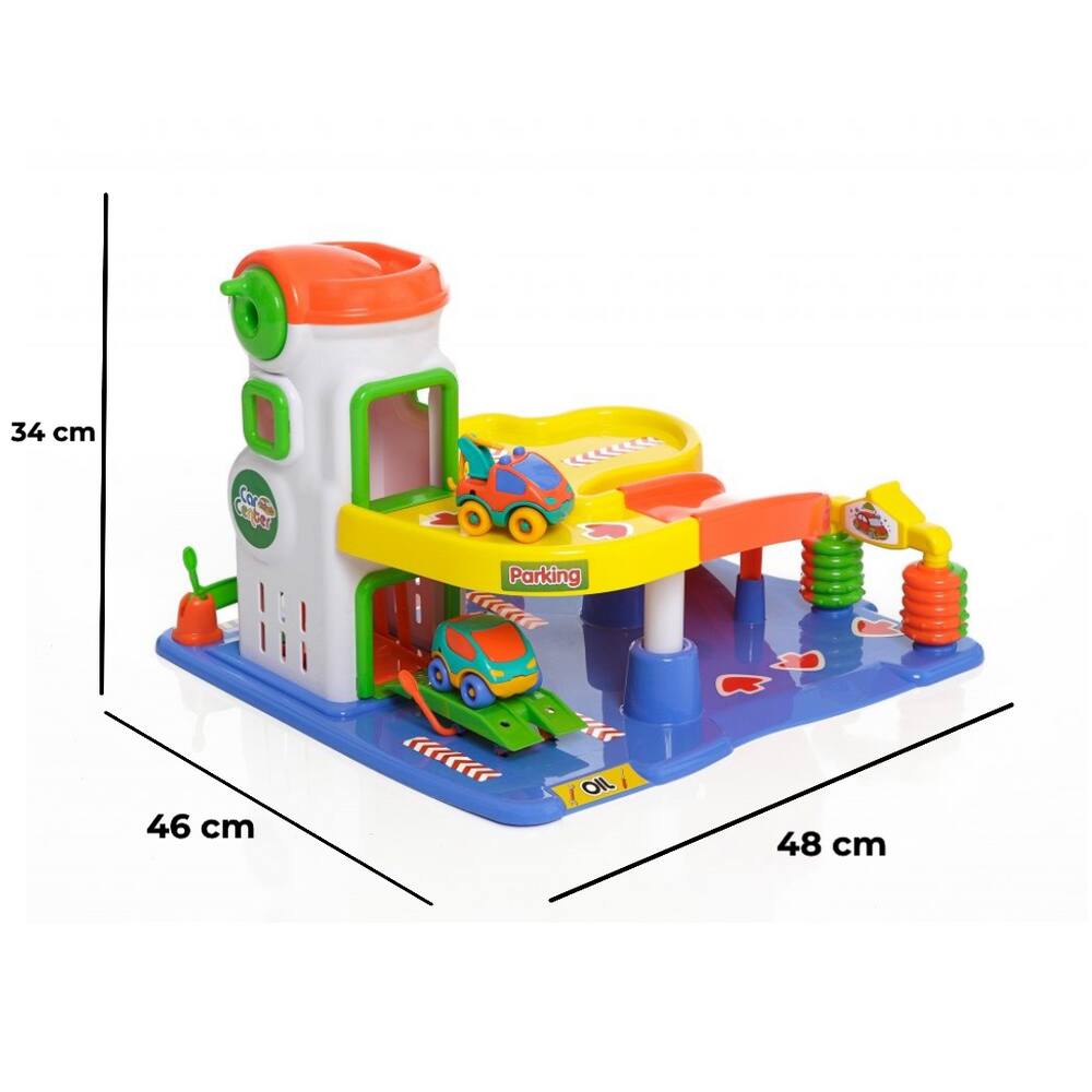 Pista Brinquedo Lava Rápido Carrinho Infantil Posto Garagem MDF Carrinhos