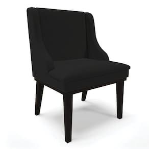 Cadeira De Jantar Liz Base Madeira Preto A79 Preto