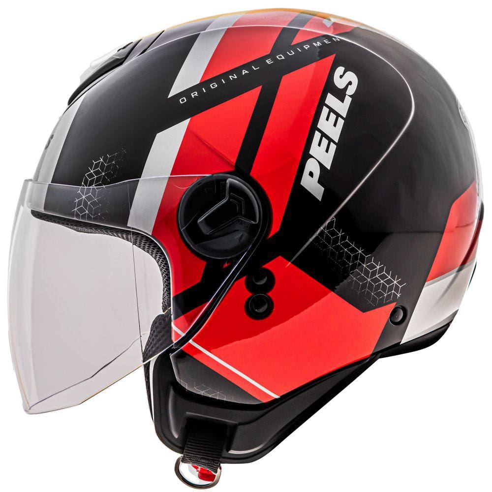 Capacete Aberto Peels Freeway Forever Vermelho