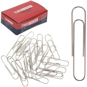 Clips De Metal Oval Yins Paper Com 100 Pecas 50Mm Na Caixa