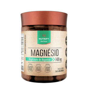 Kit 2X: Magnésio Bisglicinato Nutrify 60 Cápsulas