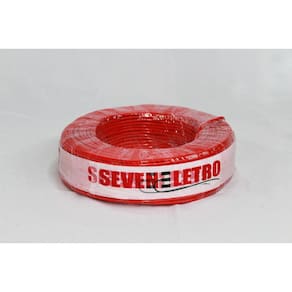 Fio Cabo Flexível 6Mm Vermelho - 100 Metros