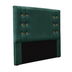 Cabeceira Casal 1,40m Kors Veludo Verde Gran Belo