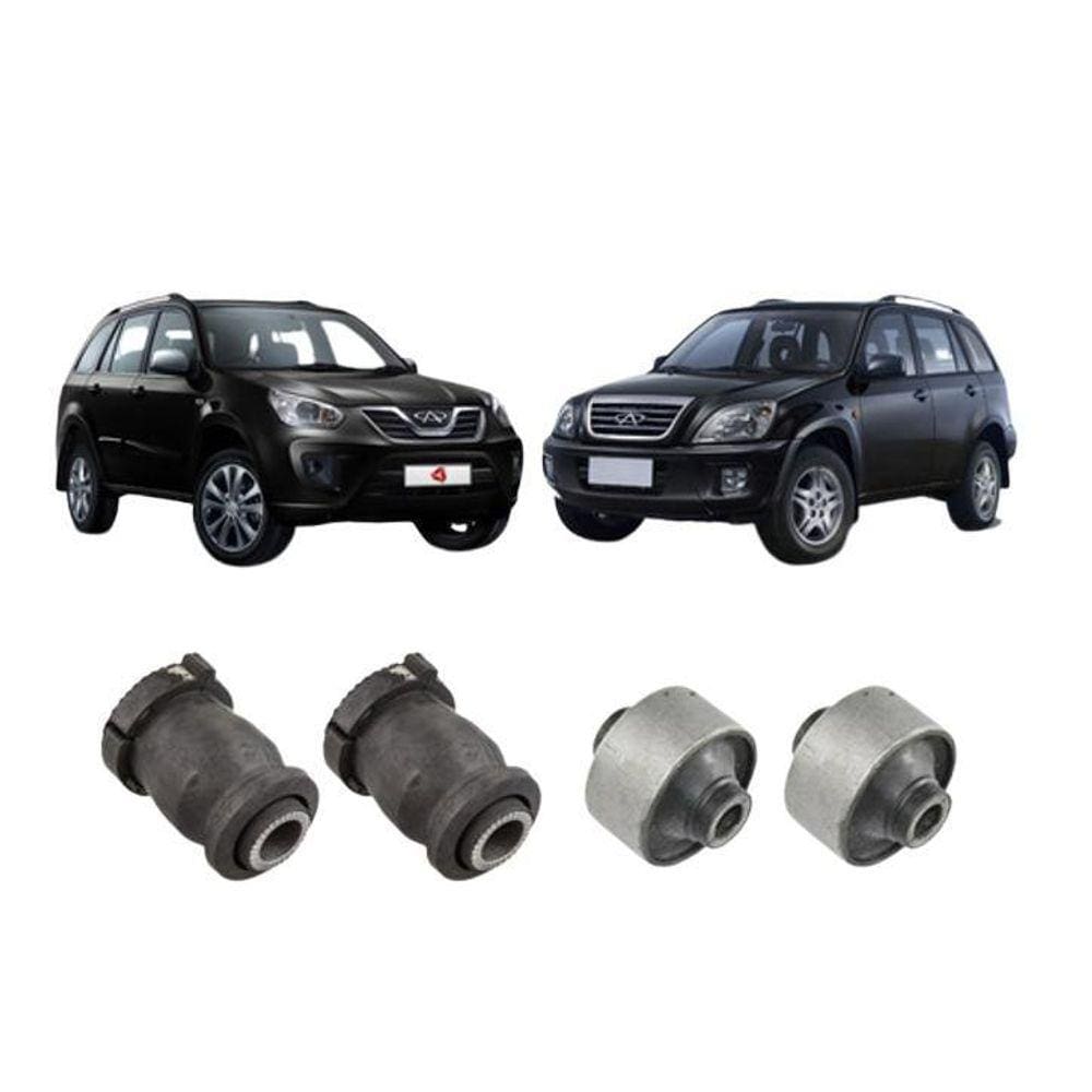 Kit Bucha Bandeja Balança Leque Chery Tiggo 2009 2010 2011