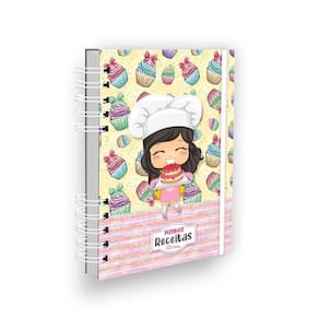 Caderno De Receitas Minhas Receitas Cabelinho Preto