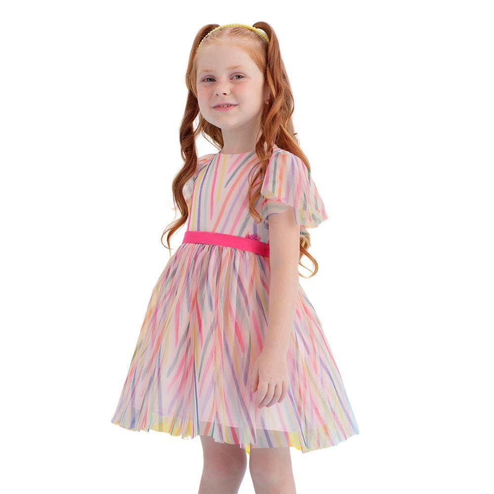 Vestido Color Brise Festa Mon Sucre Infantil Festa Verão 002