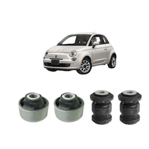 Kit 4 Bucha Bandeja Dianteira Fiat 500 Polonês 2009 2010 11