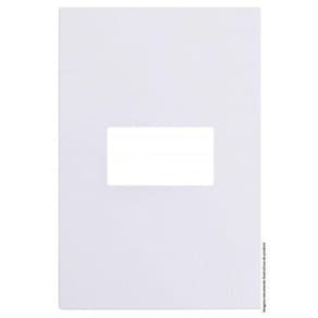 Placa 1 Modulo Hor. Com Suporte 4X2 - Recta Branco Gloss