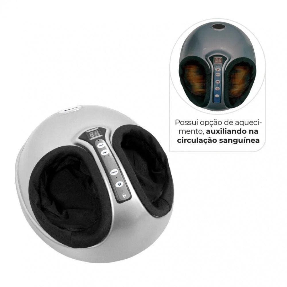 Massageador De Pés Shiatsu Dellamed Cinza Bivolt