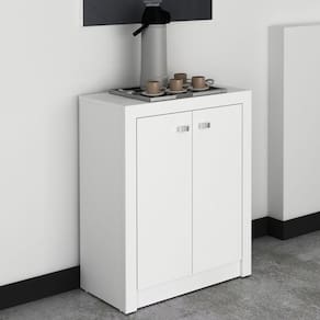 Balcão para Escritório 2 Portas ME4103 Tecno Mobili Branco