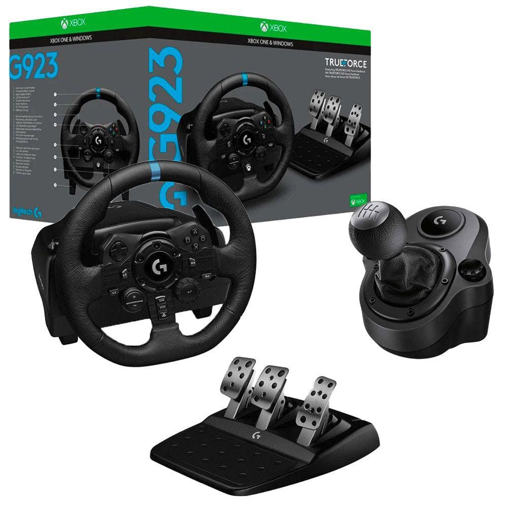 Volante Logitech G27, Com Pedais E Câmbio Semi Novo - Desconto no Preço