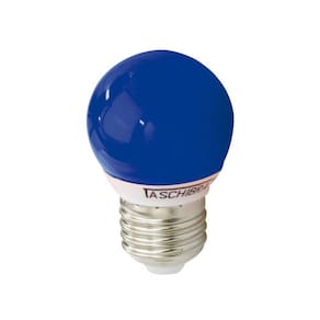 Lâmpada LED Bolinha Taschibra 1W 127v Luz Azul - caixa com 6 Unidade - Azul
