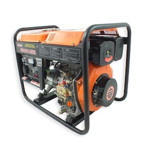 Gerador a Diesel VGE3600D 4 Tempos 7HP Partida Elétrica Vulcan Trent Laranja