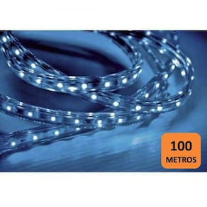 Fita LED 5W 60 LEDs Caixa com 20 Metros 127V IP67 Taschibra - caixa com 20 m - Azul