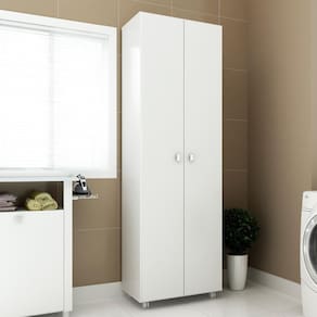 Armário Lavanderia Multiuso Com 2 Portas Cr30000 Branco