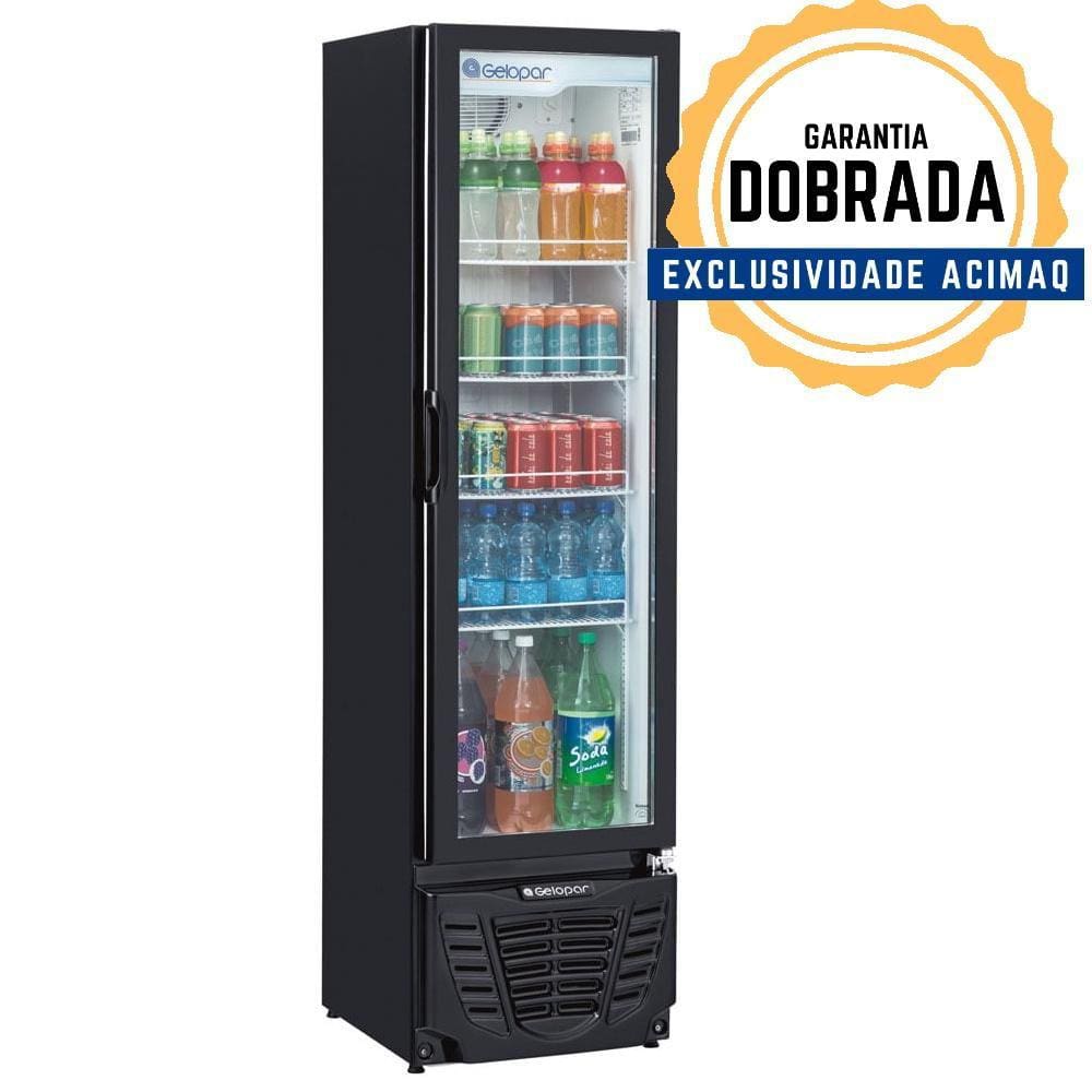 Refrigerador Expositor Gptu-230 Preto 228 Litros Turmalina Preto 220V - Gelopar