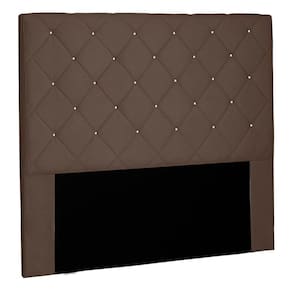 Cabeceira Casal 1,40m Tàzio Suede Caramelo - Gran Belo