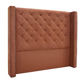 Cabeceira King Size 2,19m Loewe Veludo Cobre - Gran Belo