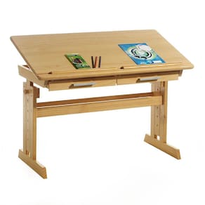 Escrivaninha Mesa de Desenho Olivia em Madeira Maciça