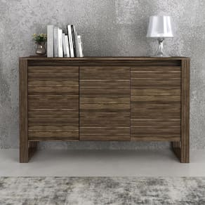 Balcão Escritório Com 3 Portas Multimóveis Cr25044 Nogal