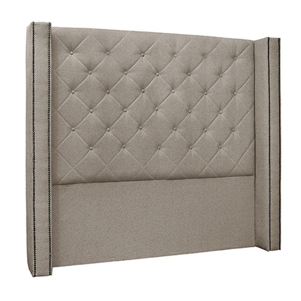Cabeceira King Size 2,19m Loewe Linho Areia - Gran Belo