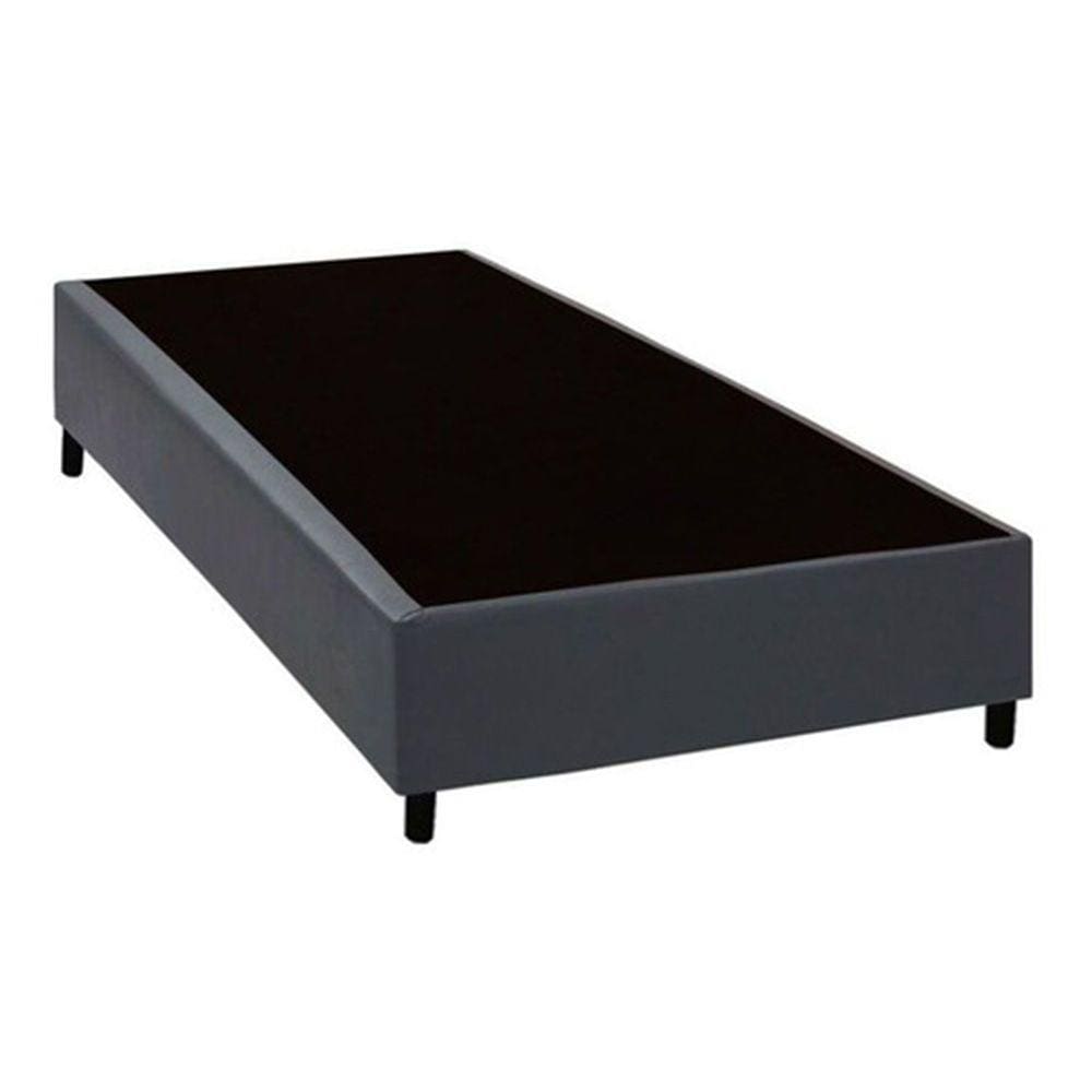 Base Box Solteiro Corino HomeQueen Cinza 40x78x188